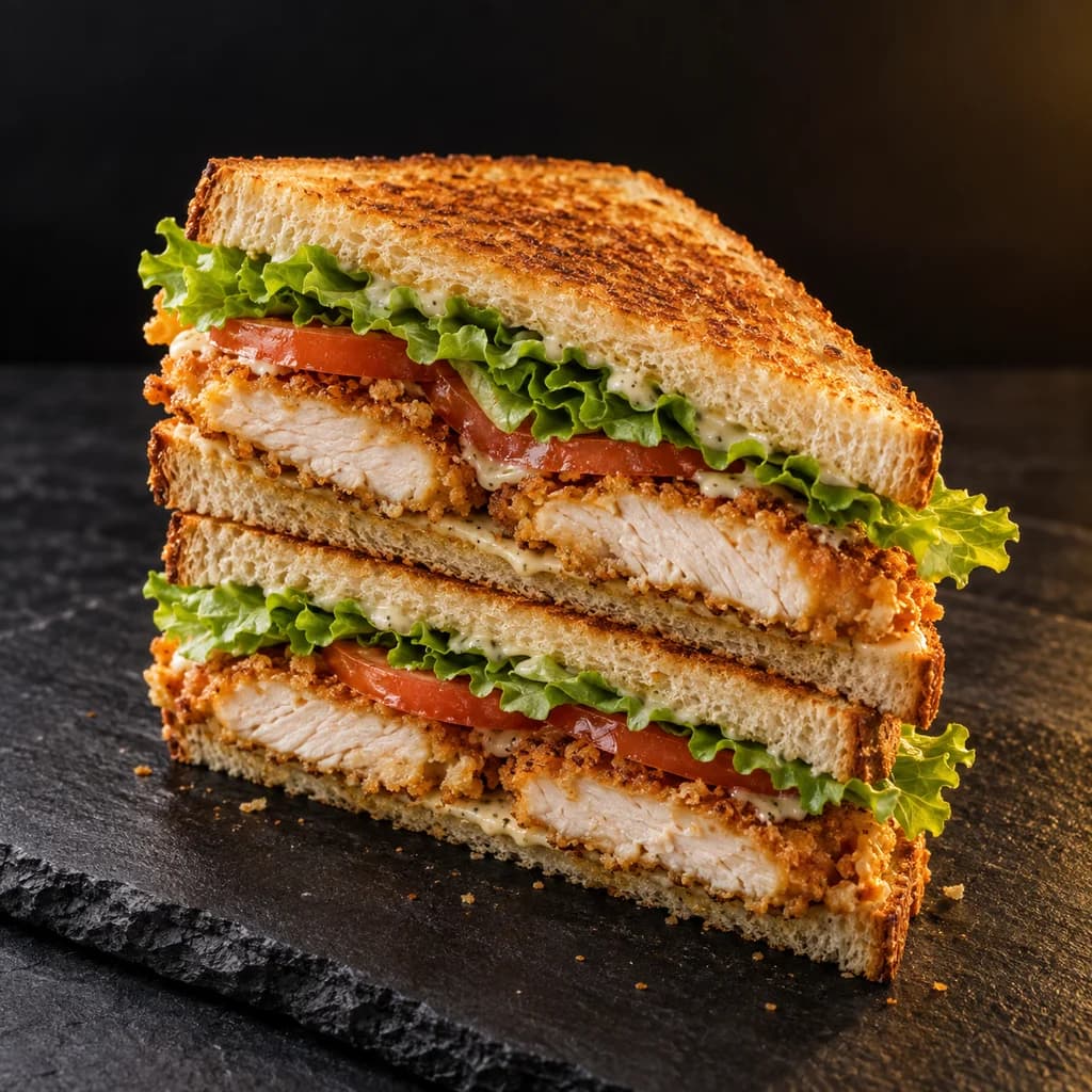 Double Decker Crispy Sandwich