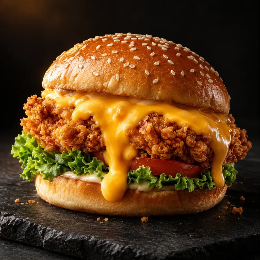 Crispy Lava Burger