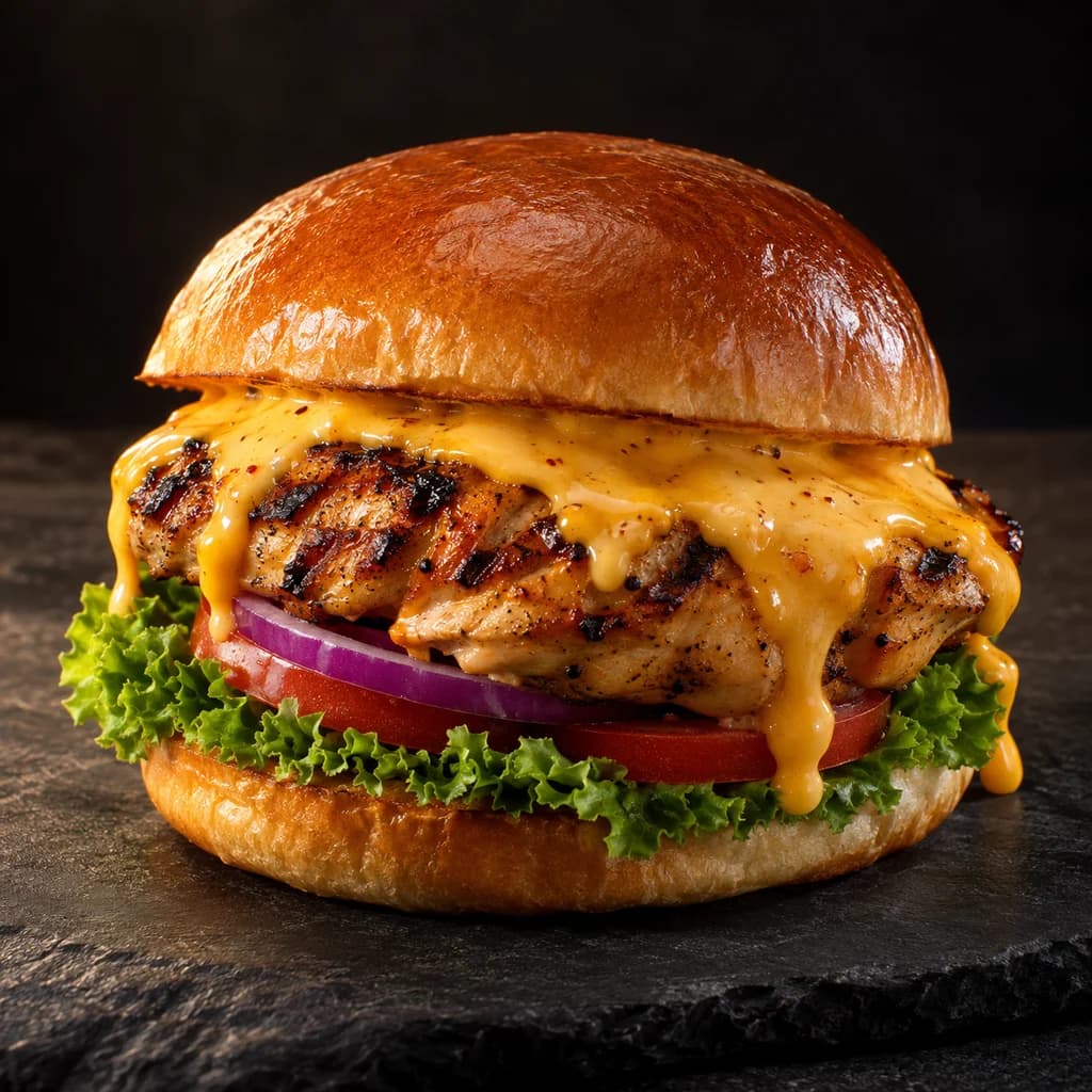 Grilled Smokey Lava Burger